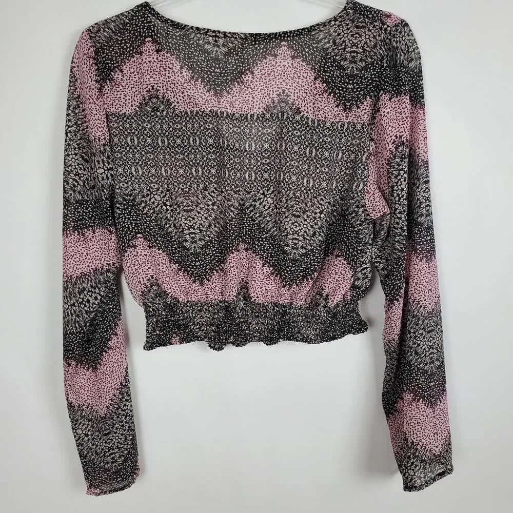 LOVE, FIRE CROPPED TOP BOHO FESTIVAL SZ XL